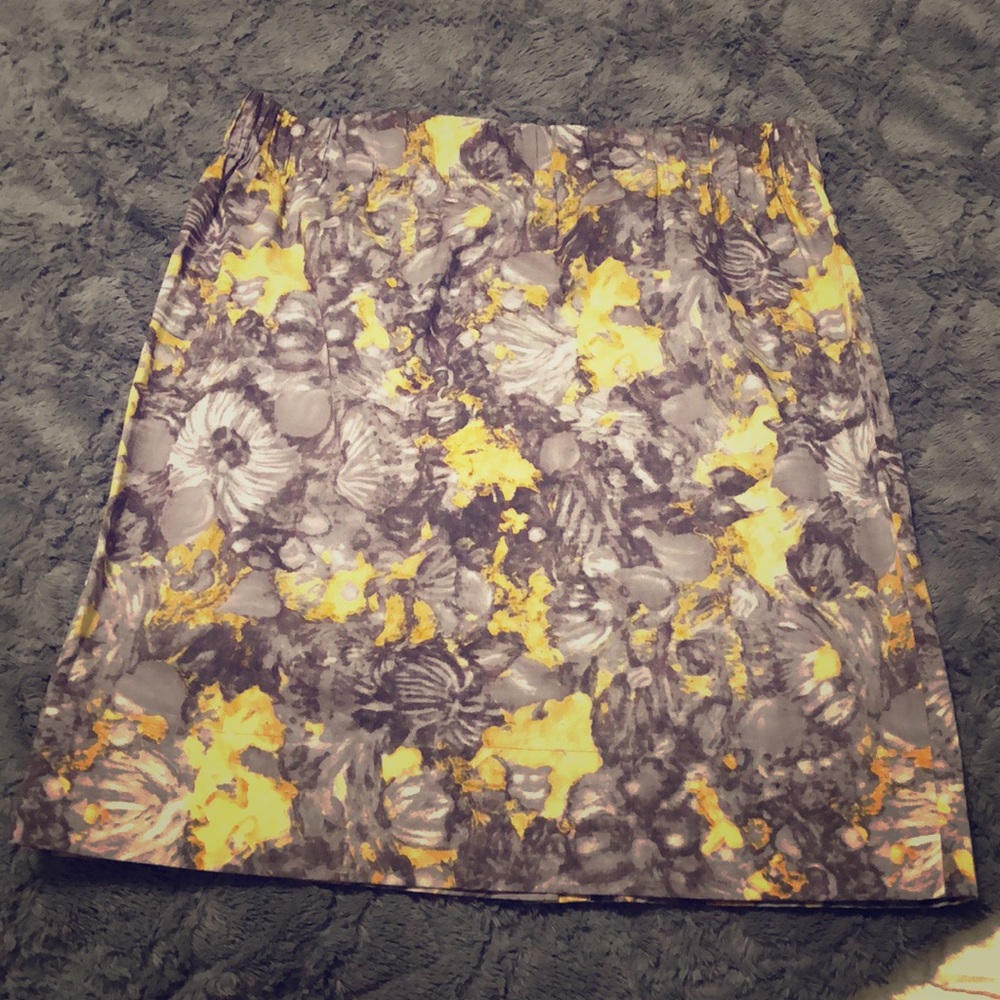 Floral pencil skirt